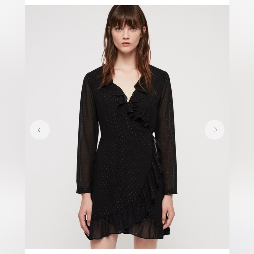 All Saints Kiyah Shimmer Dress